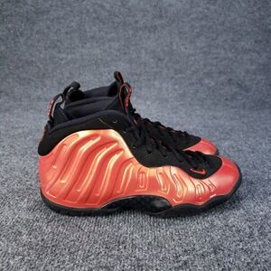 Nike Air Foamposite One Shoes Boy Size 6Y Red Black Habanero Sneakers 644791-603